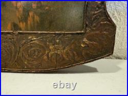 Antique Egyptian Middle East Picture Of Man On Horse Religious Ornate Frame