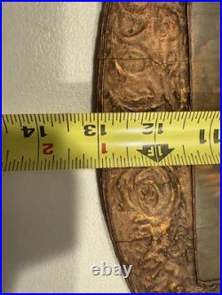 Antique Egyptian Middle East Picture Of Man On Horse Religious Ornate Frame