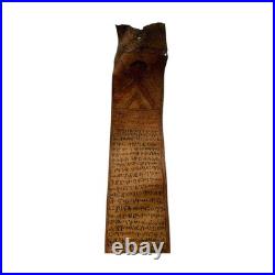 Antique Ethiopian Ge'ez Healing Scroll Handwritten Vellum Amulet with Archange Antique Ethiopian Ge'ez Healing Scroll Handwritten Vellum Amulet with Archange
