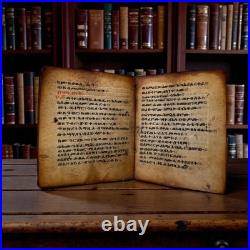 Antique Ethiopian Ge'ez Illuminated Manuscript Bible- Handwritten Parchment, 18c