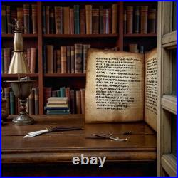 Antique Ethiopian Ge'ez Illuminated Manuscript Bible- Handwritten Parchment, 18c