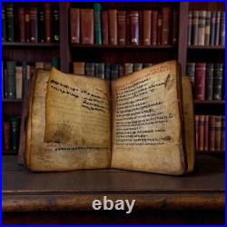 Antique Ethiopian Ge'ez Illuminated Manuscript Bible- Handwritten Parchment, 18c