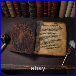 Antique Ethiopian Ge'ez Illuminated Manuscript Bible- Handwritten Parchment, 18c