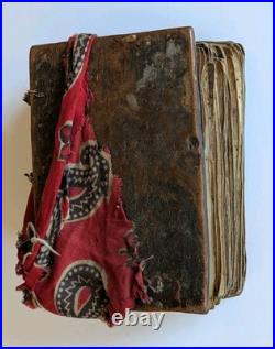 Antique Ethiopian Orthodox Coptic Bible Ge'ez Manuscript Written On Parchment