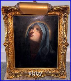 Antique Framed Joseph Malachy Kavanagh Our Mother Of Sorrows Painting 21 3/4
