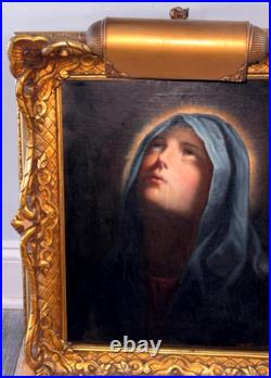 Antique Framed Joseph Malachy Kavanagh Our Mother Of Sorrows Painting 21 3/4