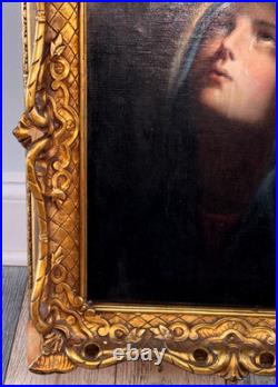 Antique Framed Joseph Malachy Kavanagh Our Mother Of Sorrows Painting 21 3/4