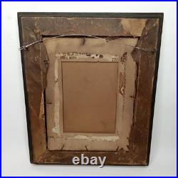 Antique Framed Lithograph Angel Of Peace Zu Gott Wilhelm Von Kaulbach 1800s