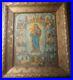 Antique-Framed-Religious-Print-Mary-Infant-Jesus-Life-Of-Gesso-Guilded-Frame-01-kx