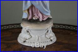 Antique French 14 Sacred Heart of Mary bisque porcelain religious figure statue