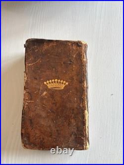 Antique French Book Pub. 1669 WithSecret CompartmentCollectible Free Shipping