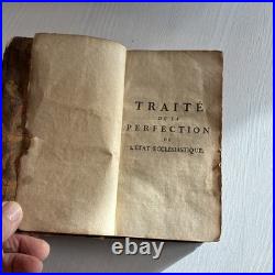 Antique French Book Pub. 1669 WithSecret CompartmentCollectible Free Shipping