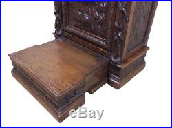 Antique French Gothic Church Prayer Chair or Kneeler, Religious, 19th Century