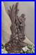 Antique-French-Iron-Cross-Fragment-with-Praying-Angel-Grave-Religious-Salvage-01-hd