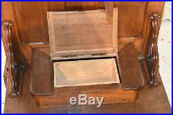 Antique French Oak Church Kneeler, Large & Sturdy, 19th Century, Religious