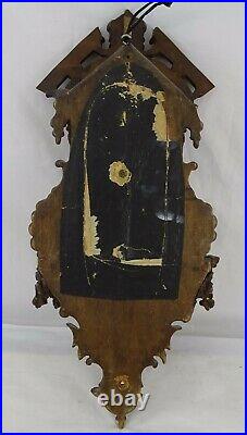 Antique French Religious Wall Chapel Carved Wood Jesus Child Carved Meerschaum