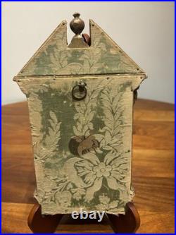 Antique French Sacred Heart of Jesus Religious Shrine Gilt Wood Bouasse Jeune