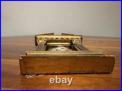 Antique French Sacred Heart of Jesus Religious Shrine Gilt Wood Bouasse Jeune