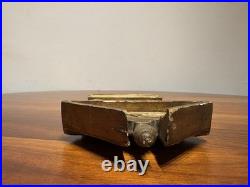 Antique French Sacred Heart of Jesus Religious Shrine Gilt Wood Bouasse Jeune