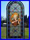 Antique-French-Stained-Glass-Panel-withLeaded-Glass-John-the-Baptist-Religious-01-wdtn
