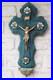Antique-French-cloisonne-enamel-velvet-crucifix-holy-water-font-religious-01-uc