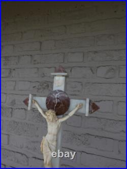 Antique French marble Crucifix religious