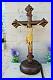 Antique-French-oak-Wood-carved-polychrome-christ-crucifix-religious-01-nsv