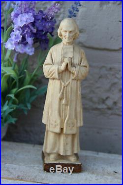 Antique French religious statue figurine saint john vianney priest