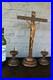 Antique-French-wood-carved-crucifix-candle-holder-Art-deco-religious-set-01-aqvk