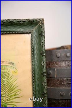 Antique German 1917 Religious Certificate Catholic Last Supper Picture Frame VTG Antique German 1917 Religious Certificate Catholic Last Supper Picture Frame VTG