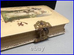 Antique German Catholic Religious Holy Confirmation Prayer Book MOP Rosary Bead
