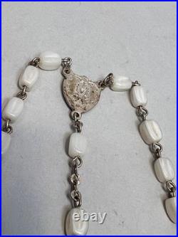 Antique German Catholic Religious Holy Confirmation Prayer Book MOP Rosary Bead