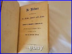 Antique German Religious Hymnal Song Book 1876 Psalmen Gesangbuch NICE