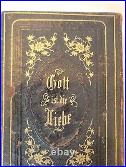 Antique German Religious Hymnal Song Book 1876 Psalmen Gesangbuch NICE