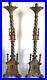 Antique-Gilded-Bronze-Gothic-Church-Candlesticks-Candelabra-Religious-29-Inches-01-pnp