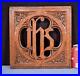 Antique-Gothic-French-Oak-Wood-Religious-Panel-IHS-Symbol-Salvage-01-keir
