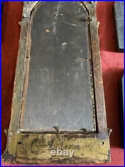 Antique Gothic Style Florentine Renaissance Religious Angels Wood Panels Plaque