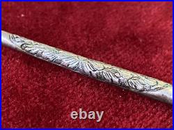 Antique Greek Orthodox Religious Spoon Ointment Baptism Silver Anointing Point Antique Greek Orthodox Religious Spoon Ointment Baptism Silver Anointing Point