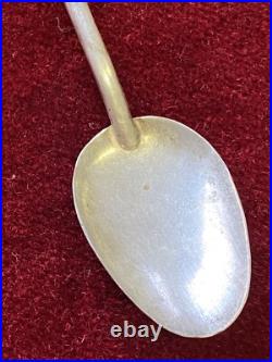 Antique Greek Orthodox Religious Spoon Ointment Baptism Silver Anointing Point Antique Greek Orthodox Religious Spoon Ointment Baptism Silver Anointing Point