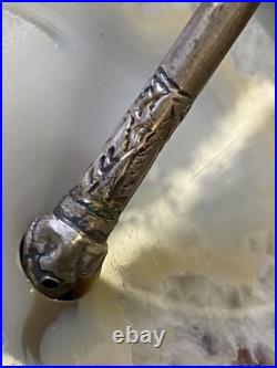 Antique Greek Orthodox Religious Spoon Ointment Baptism Silver Anointing Point Antique Greek Orthodox Religious Spoon Ointment Baptism Silver Anointing Point