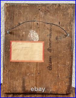 Antique Greek Russian Orthodox Saint Eleutherius Icon Painting Religious 18th C