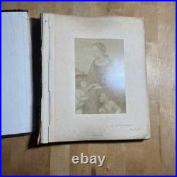 Antique Hand Made Religious Photo Album Religious Figueres & Seance - Z2