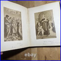 Antique Hand Made Religious Photo Album Religious Figueres & Seance - Z2