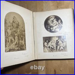 Antique Hand Made Religious Photo Album Religious Figueres & Seance - Z2