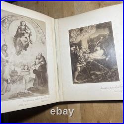 Antique Hand Made Religious Photo Album Religious Figueres & Seance - Z2