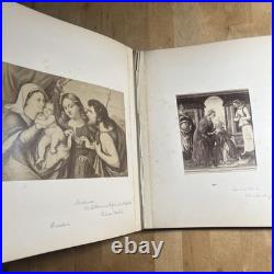 Antique Hand Made Religious Photo Album Religious Figueres & Seance - Z2