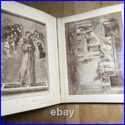 Antique Hand Made Religious Photo Album Religious Figueres & Seance - Z2