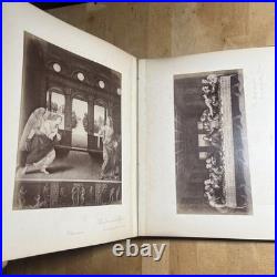 Antique Hand Made Religious Photo Album Religious Figueres & Seance - Z2