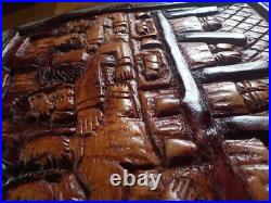 Antique Handcarved The Last Supper Wood Plaque Religious /Art/Ancient Estate