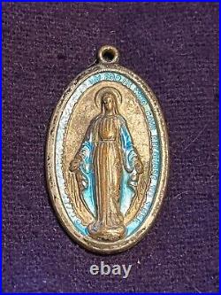 Antique Holy Mary Religious Jesus Charms Pendants Vintage French medailles